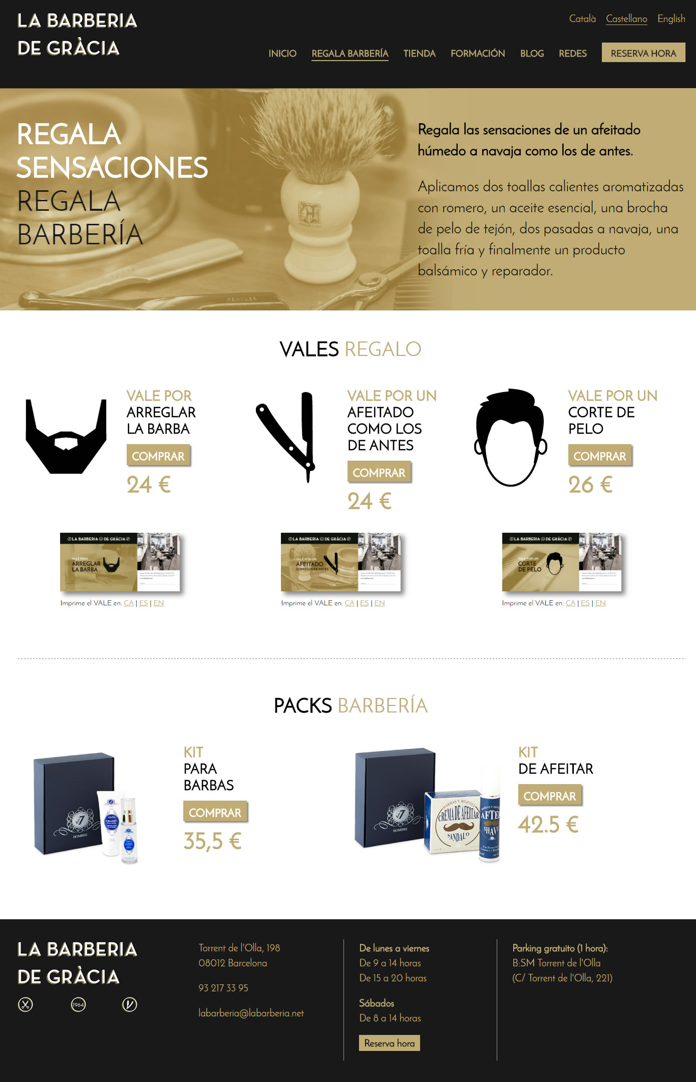 La Barberia de Gràcia - Regala barbería