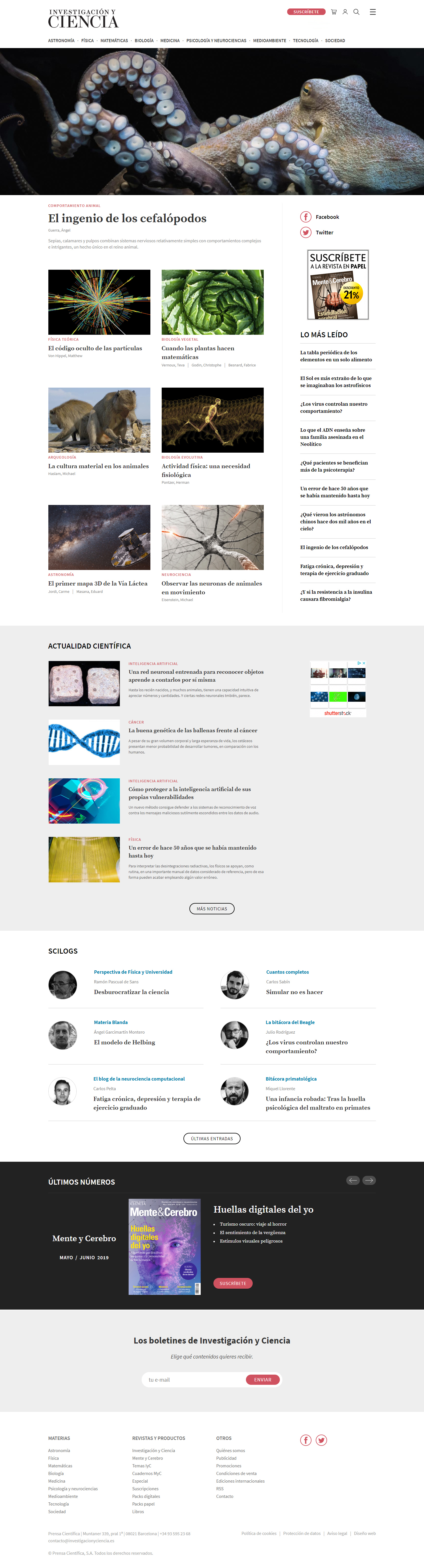 Investigación y Ciencia - Inicio