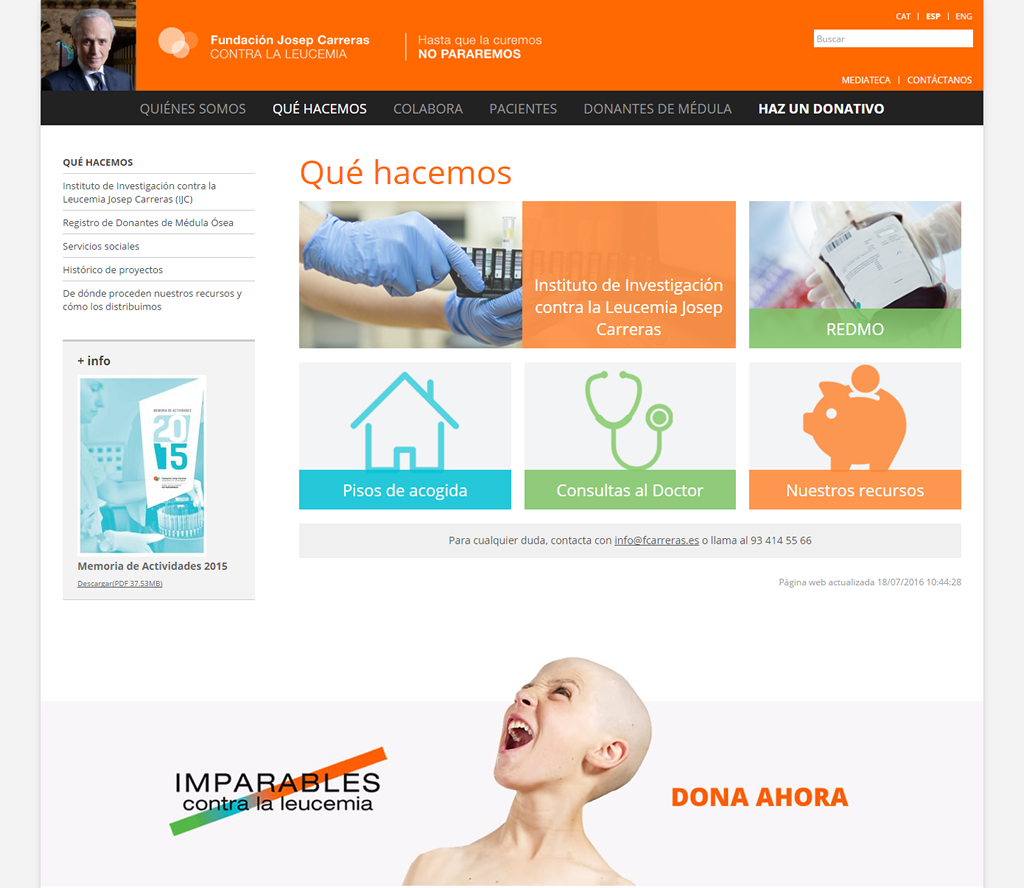 Josep Carreras Foundation - What We Do