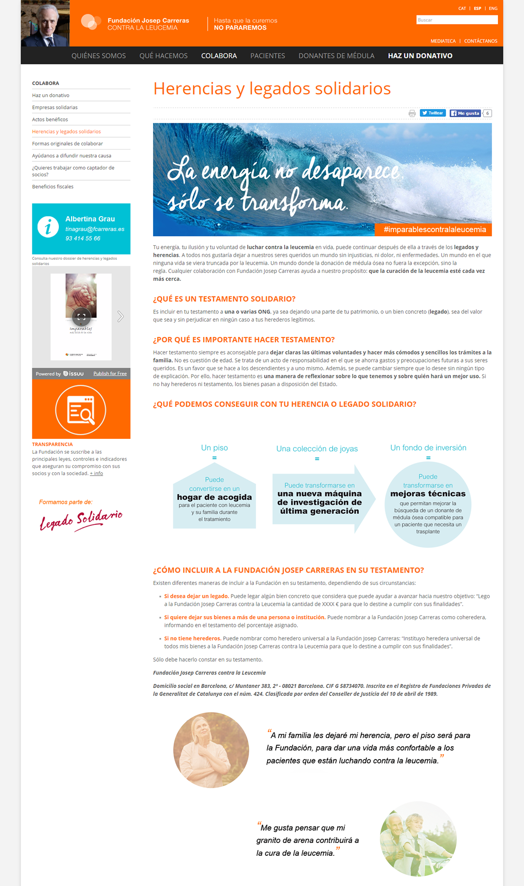 Josep Carreras Foundation - Collaborate