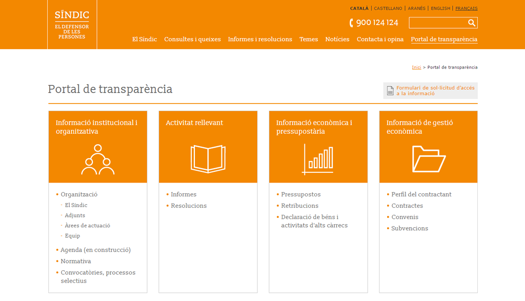 Síndic de Greuges de Catalunya - Portal de transparència
