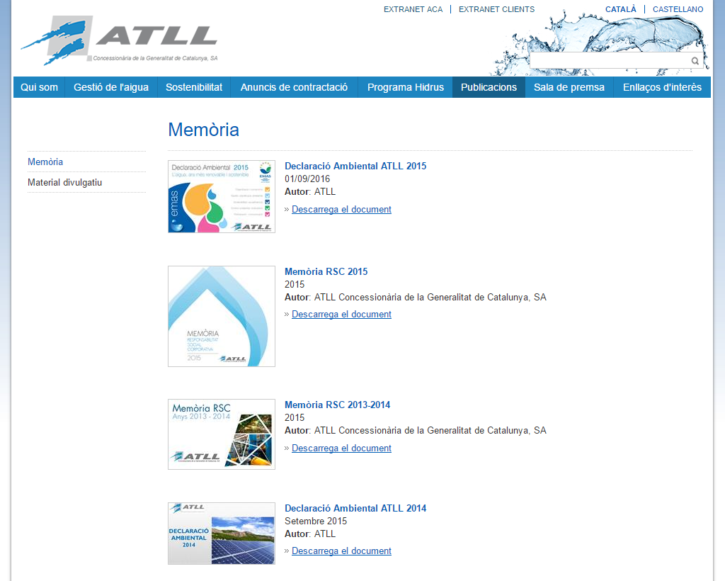ATLL - Publicacions