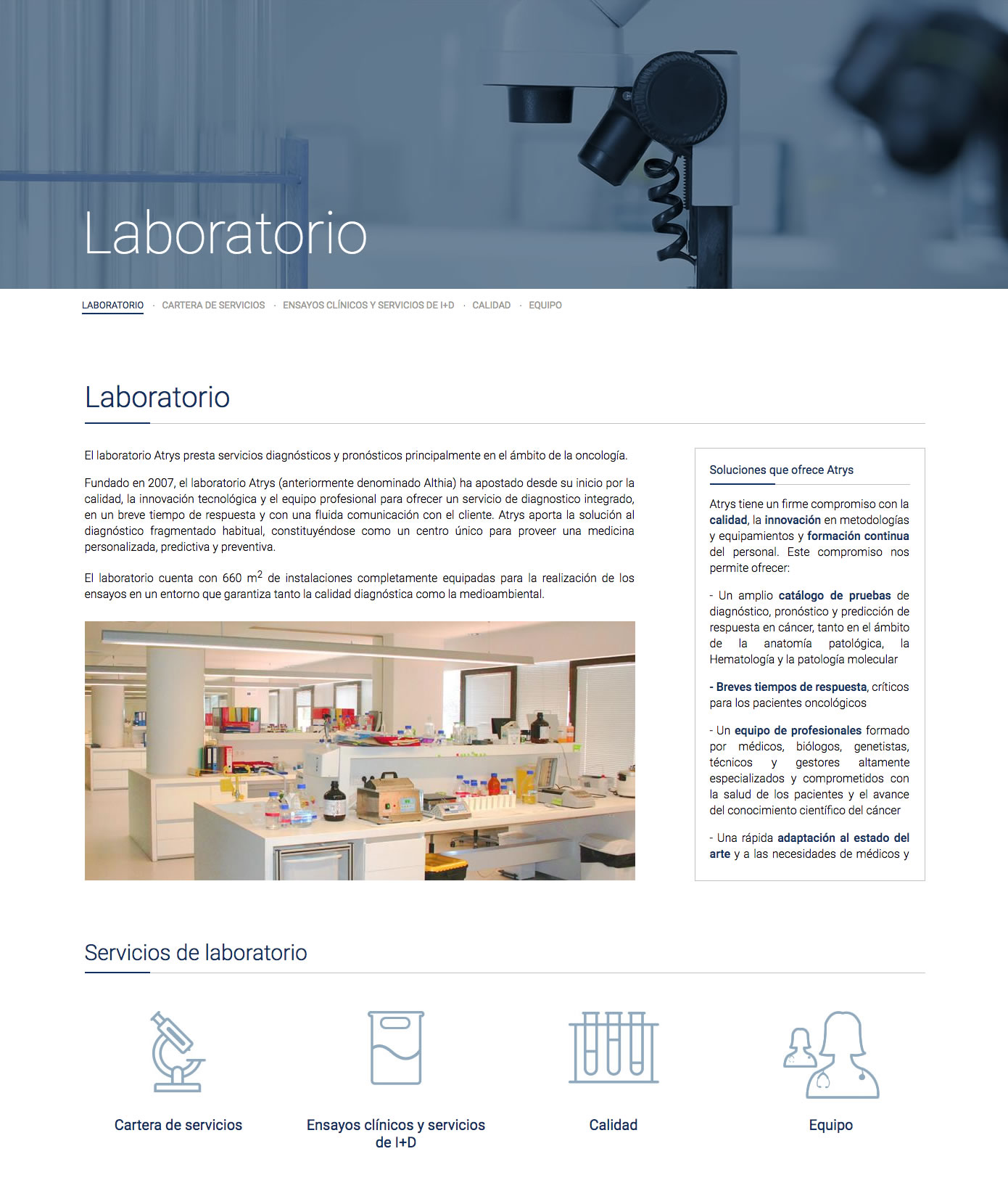 Atrys - Laboratorio