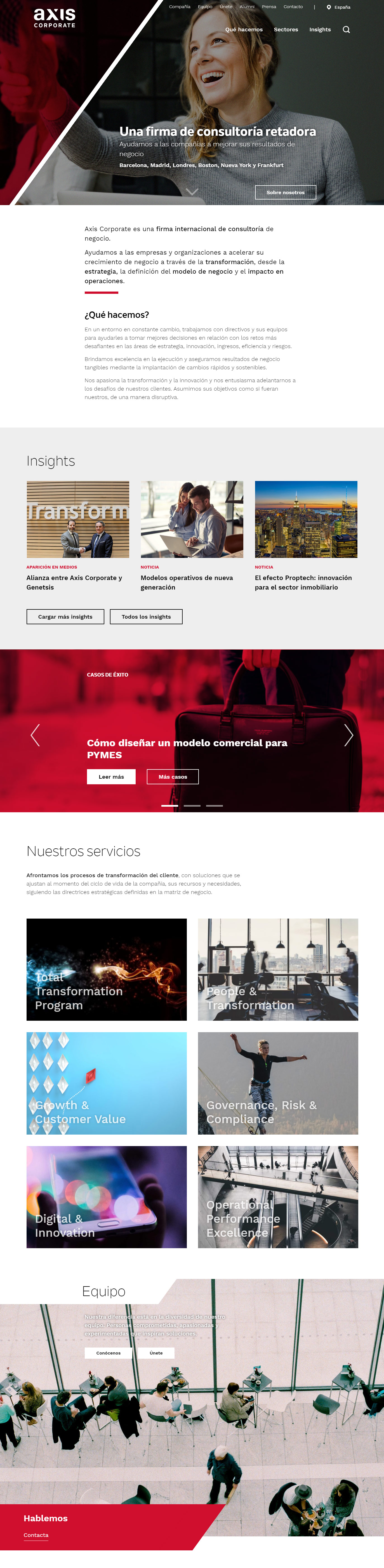 Axis Corporate - Homepage